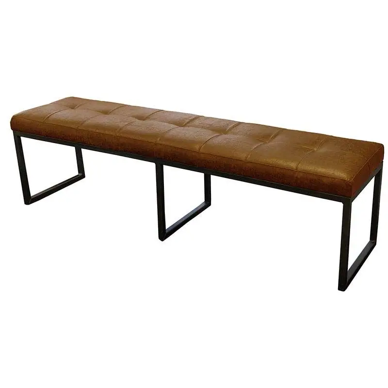 Favoriet Eetkamerbank - Atlanta - leer Colorado cognac 03 - 200 cm