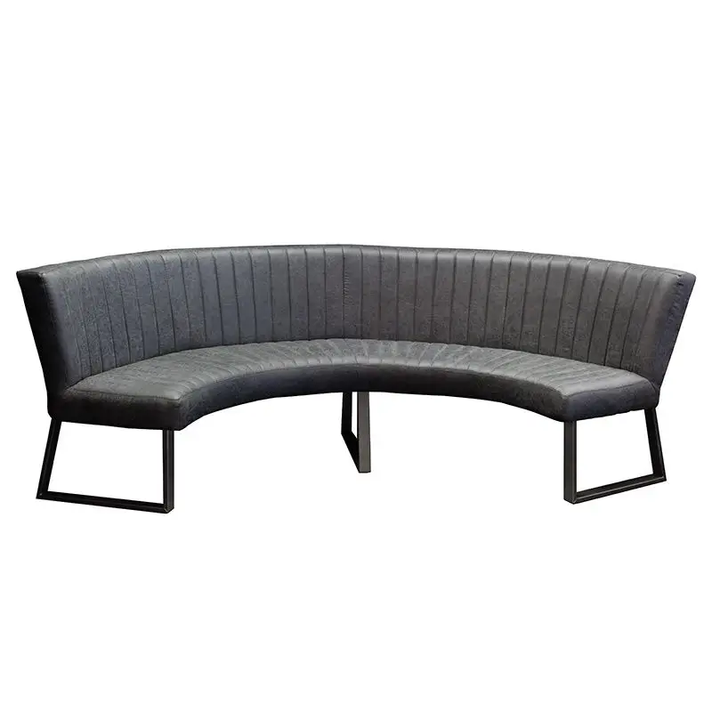 Eetkamerbank - Hengelo - lederlook Missouri antraciet 09 - geschikt voor tafel 150 cm Superprijs