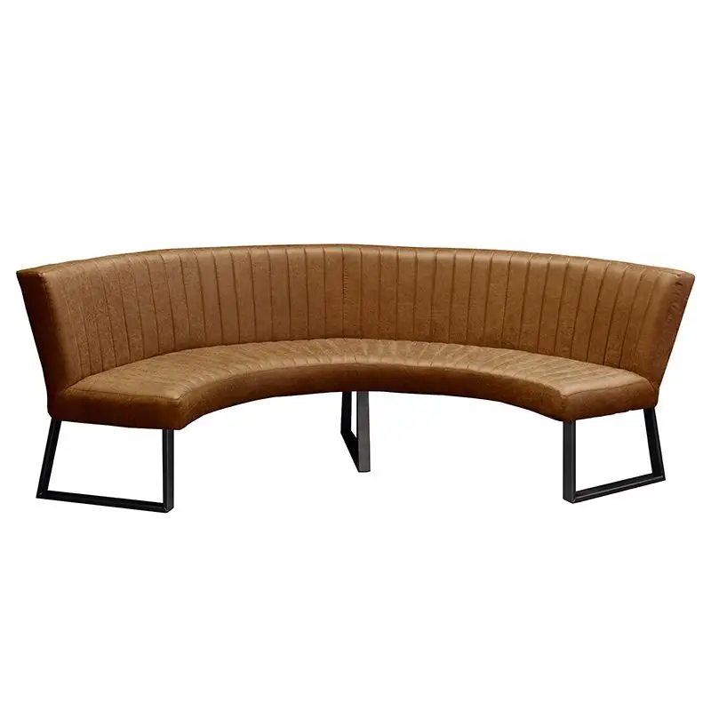 Express Levering Eetkamerbank - Hengelo - lederlook Missouri cognac 03 - geschikt voor tafel 130 cm