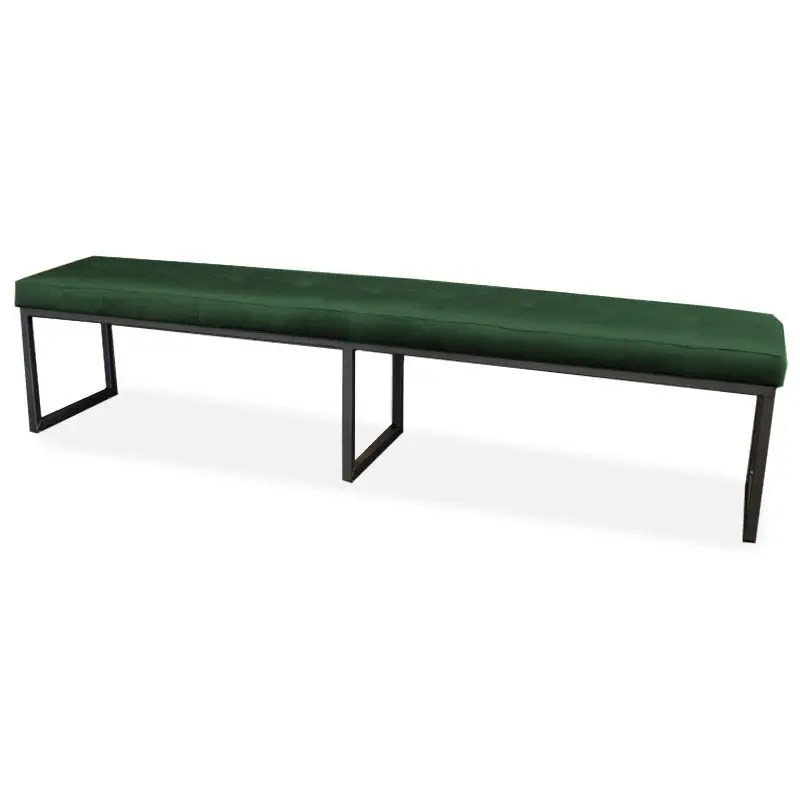 Populair Eetkamerbank - Atlanta - stof Element groen 12 - 160 cm