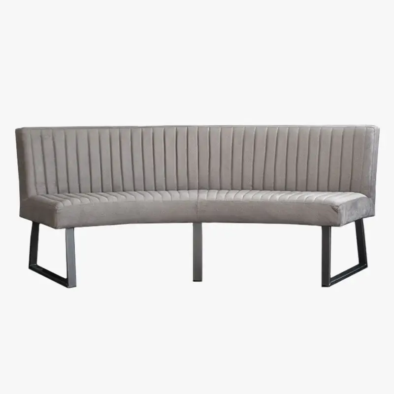 Eetkamerbank - Hengelo - stof Element lichtgrijs 04 - geschikt voor ovale tafel 240 cm Bestel Nu