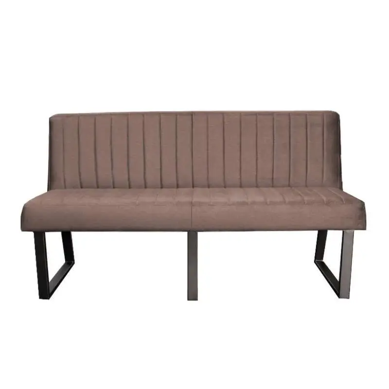 Lage Kosten Eetkamerbank - Hengelo - stof Element grijsbruin 05 - 180 cm