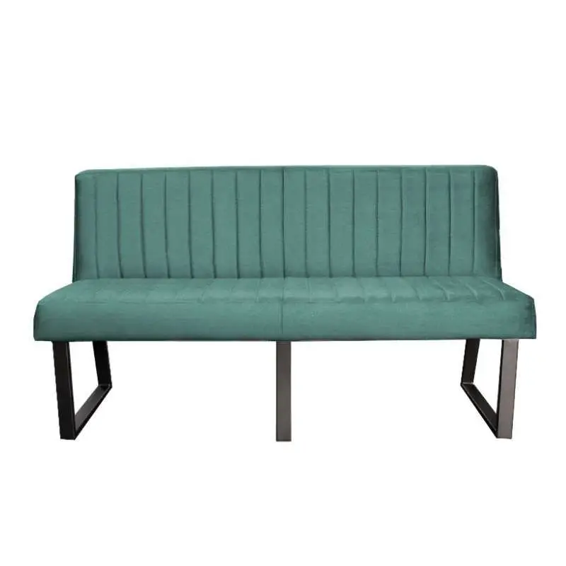 Beperkte Voorraad Eetkamerbank - Hengelo - stof Element turquoise 15 - 160 cm