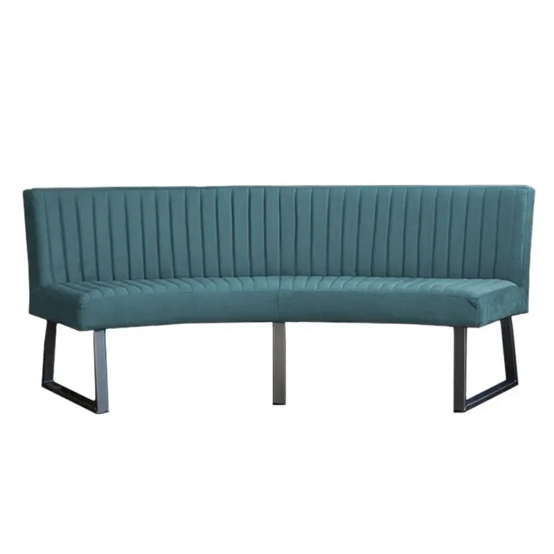 Beperkt Aanbod Eetkamerbank - Hengelo - stof Element petrol 14 - geschikt voor ovale tafel 240 cm