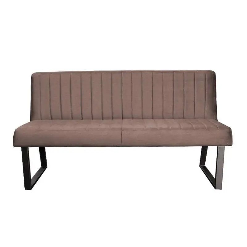 Eetkamerbank - Hengelo - stof Element grijsbruin 05 - 140 cm Uitverkoop