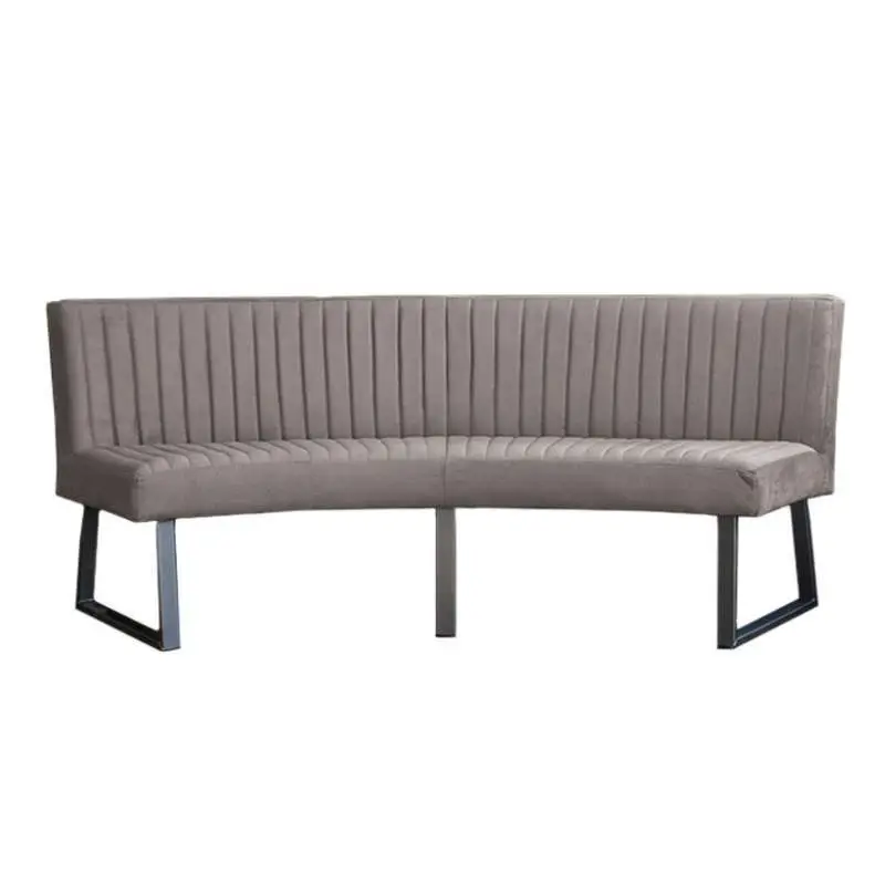 Laatste Versie Eetkamerbank - Hengelo - stof Element grijs 03 - geschikt voor ovale tafel 200 cm