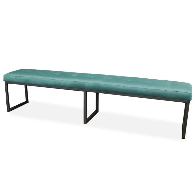 Koop Online Eetkamerbank - Atlanta - stof Element turquoise 15 - 200 cm