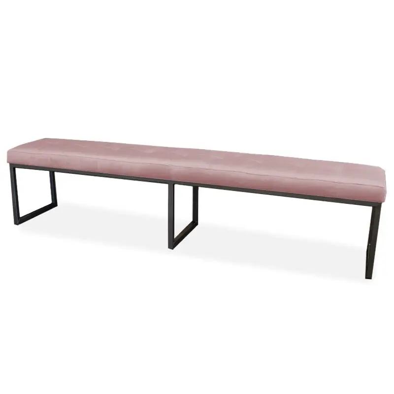 Rechtstreeks Van De Fabrikant Eetkamerbank - Atlanta - stof Element lichtroze 18 - 200 cm