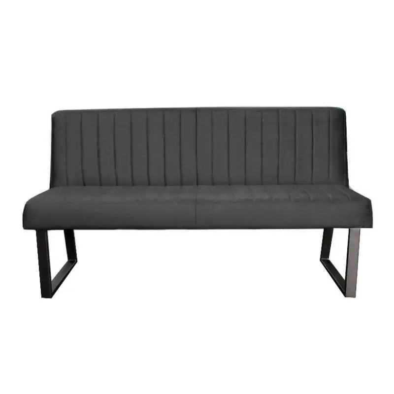 Eetkamerbank - Hengelo - stof Element donkergrijs 22 - 140 cm Laatste Versie