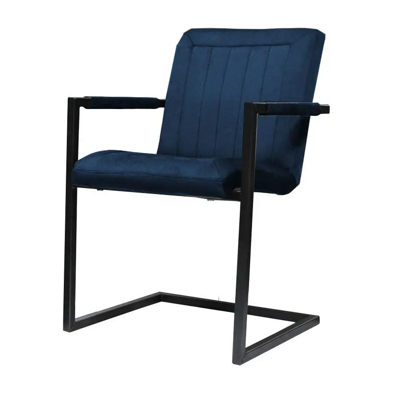 Koopje Eetkamerstoel - Lara met leuning - stof Element blauw 13