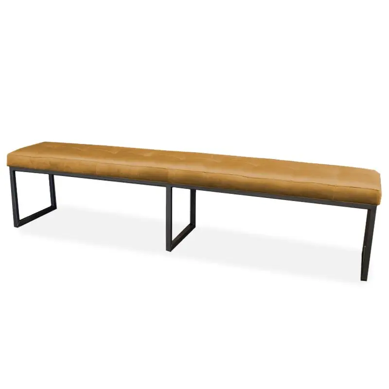 Eetkamerbank - Atlanta - stof Element goud 08 - 140 cm Exclusieve Aanbieding