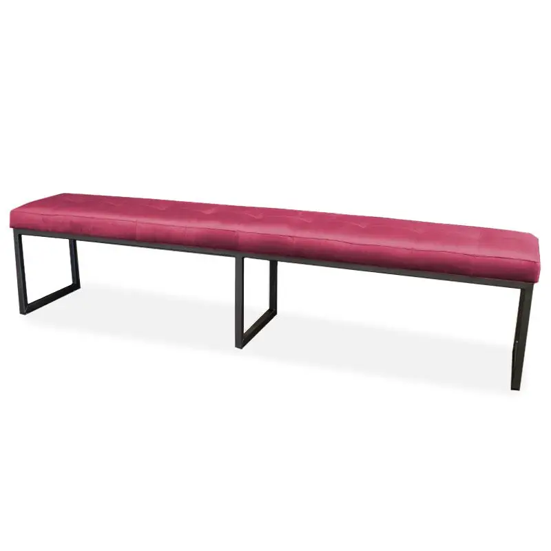 Lage Kosten Eetkamerbank - Atlanta - stof Element fuchsia 19 - 140 cm