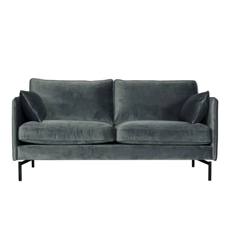 Bestseller 2,5 zitsbank - Zinnia - velours Juke grijs 65