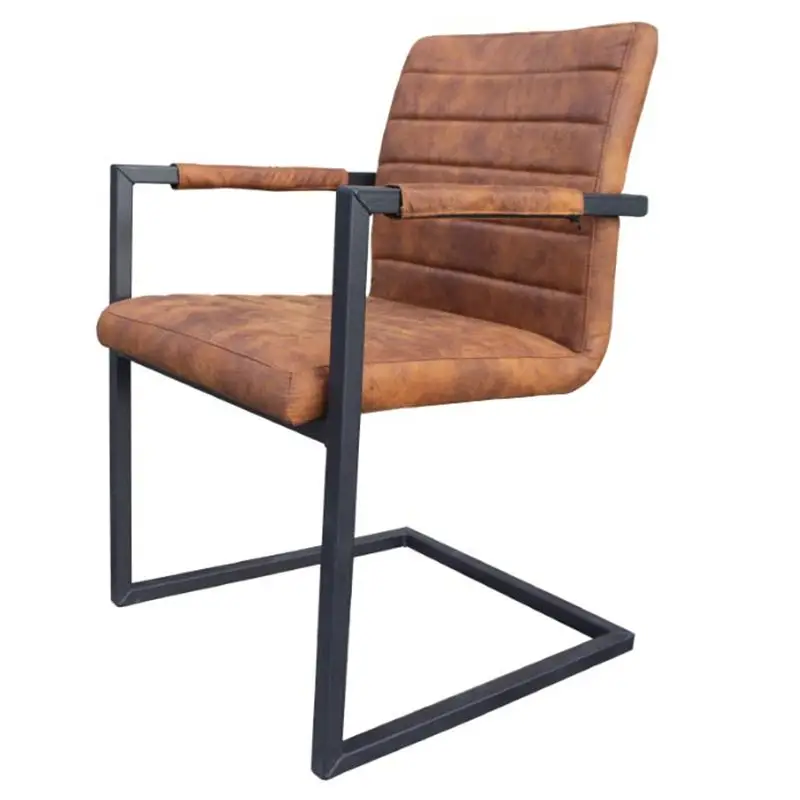 Voordeelprijs Eetkamerstoel - Apollo II - stof Cowboy retro lederlook cognac
