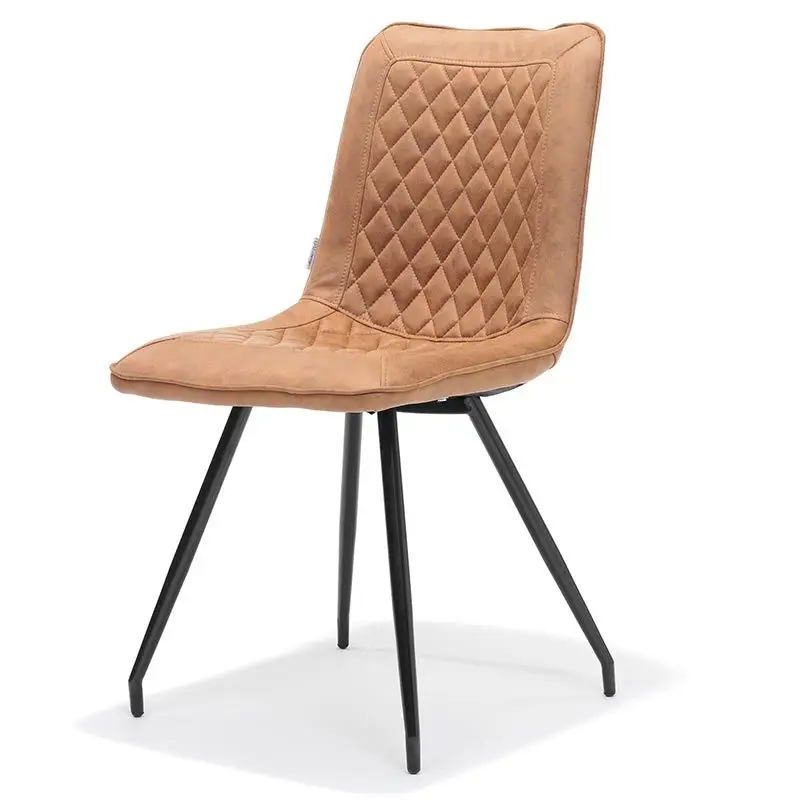 Exclusieve Aanbieding Eetkamerstoel - Brescia - lederlook Soft cognac