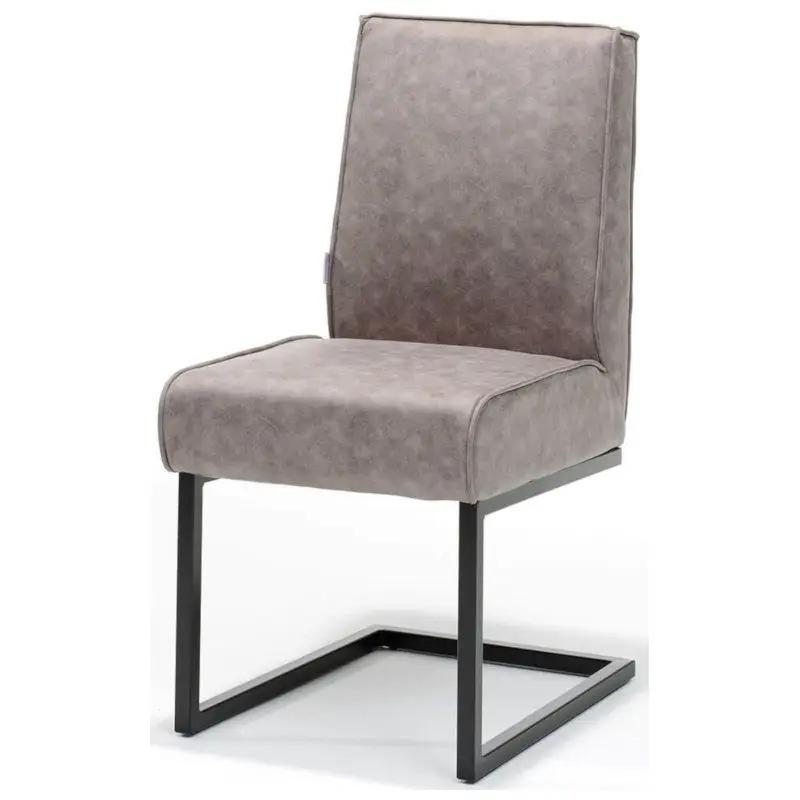 Koop Online Eetkamerstoel - Andries - Lederlook Soft Pebble