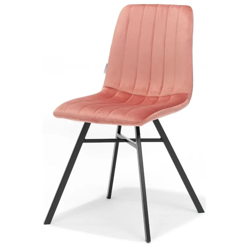 Betrouwbaar Eetkamerstoel - Dex - stof Velours roze
