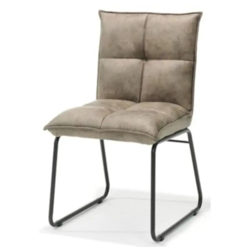 Eetkamerstoel - Soft - stof Cowboy retro lederlook Taupe Veilige Betaling