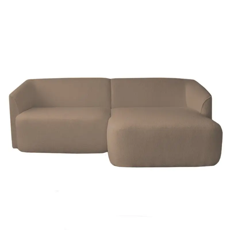 Hoekbank - Evora - rechts - stof now or never taupe 16 Speciale Aanbieding