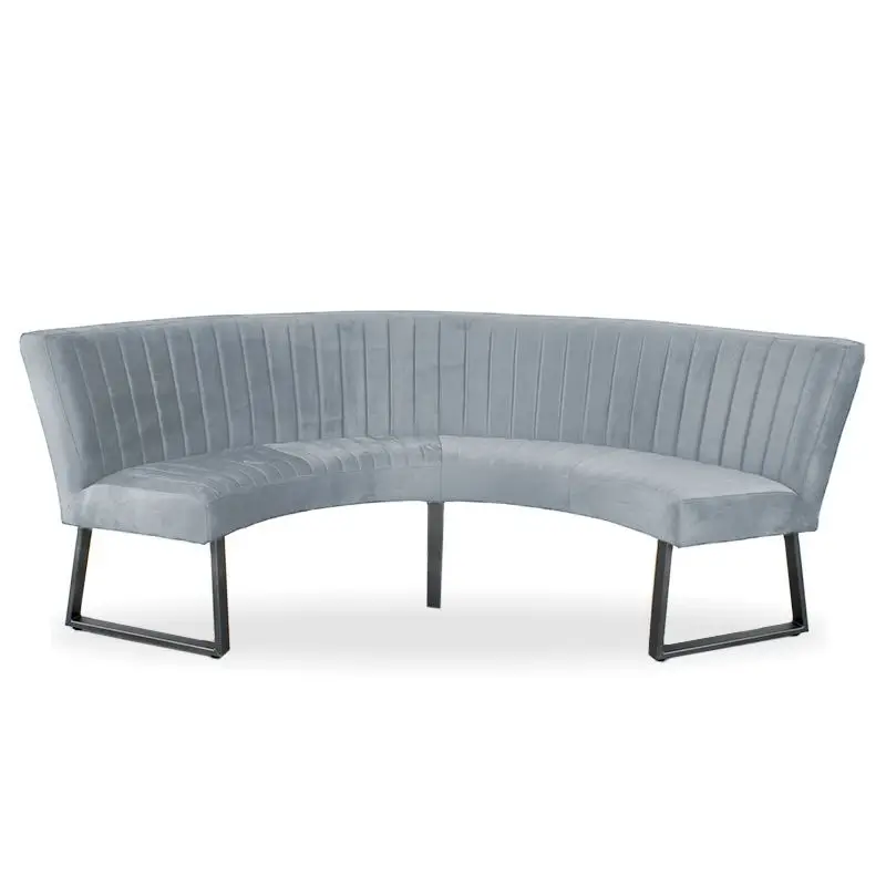 Actieprijs Eetkamerbank - Hengelo - stof Element lichtblauw 16 - geschikt voor tafel 150 cm