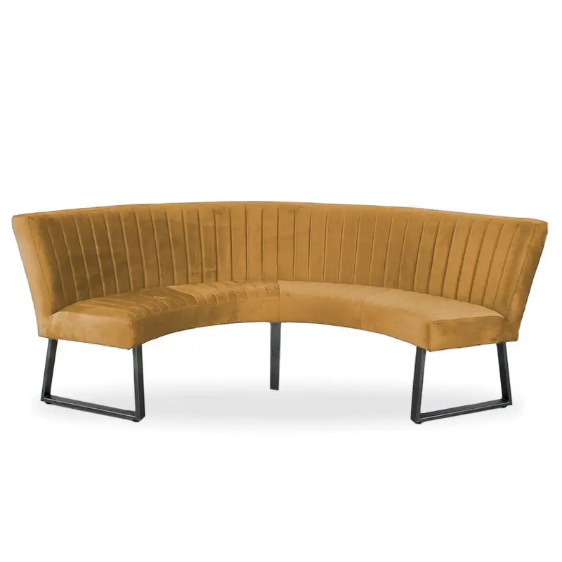 Betrouwbaar Eetkamerbank - Hengelo - stof Element goud 08 - geschikt voor tafel 150 cm