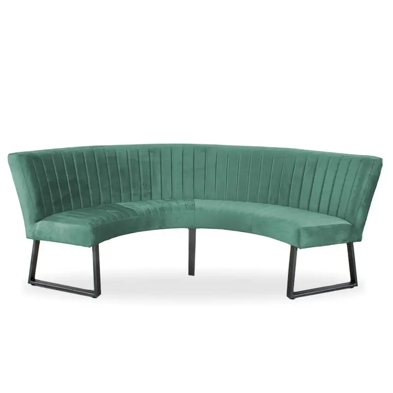 Seizoensaanbieding Eetkamerbank - Hengelo - stof Element turquoise 15 - geschikt voor tafel 150 cm
