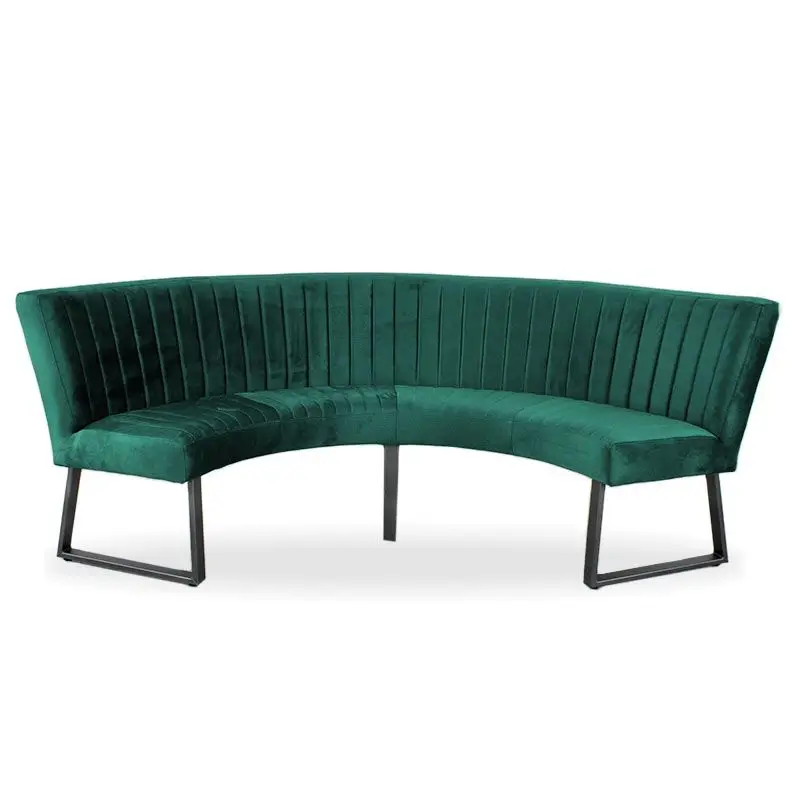 Flitsaanbieding Eetkamerbank - Hengelo - stof Element bosgroen 20 - geschikt voor tafel 130 cm