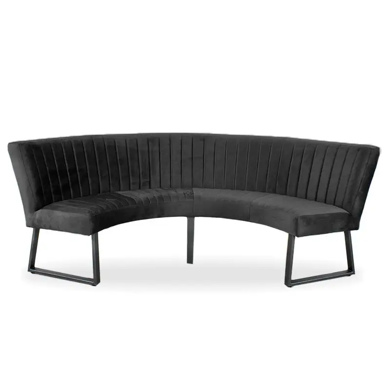 Rechtstreeks Van De Fabrikant Eetkamerbank - Hengelo - stof Element donkergrijs 22 - geschikt voor tafel 130 cm
