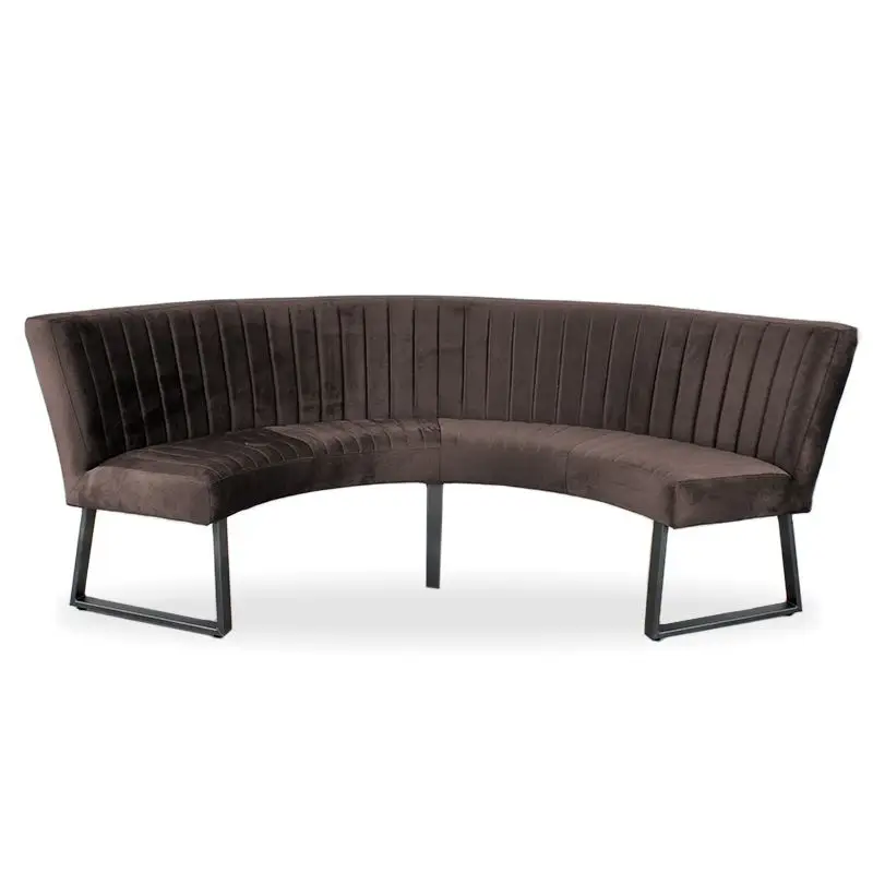 Hoge Kwaliteit Eetkamerbank - Hengelo - stof Element antraciet 02 - geschikt voor tafel 150 cm