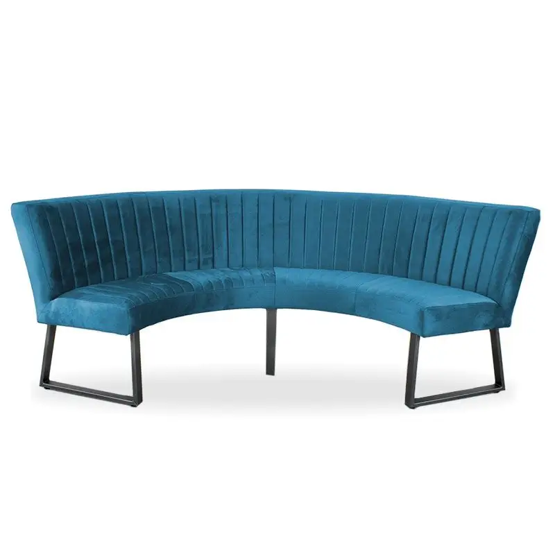 Beste Prijs Eetkamerbank - Hengelo - stof Element azure 21 - geschikt voor tafel 150 cm