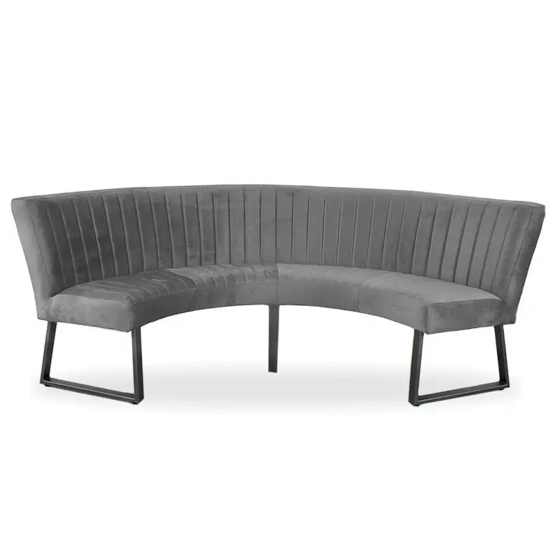 Eetkamerbank - Hengelo - stof Element cementgrijs 23 - geschikt voor tafel 150 cm Finale Uitverkoop