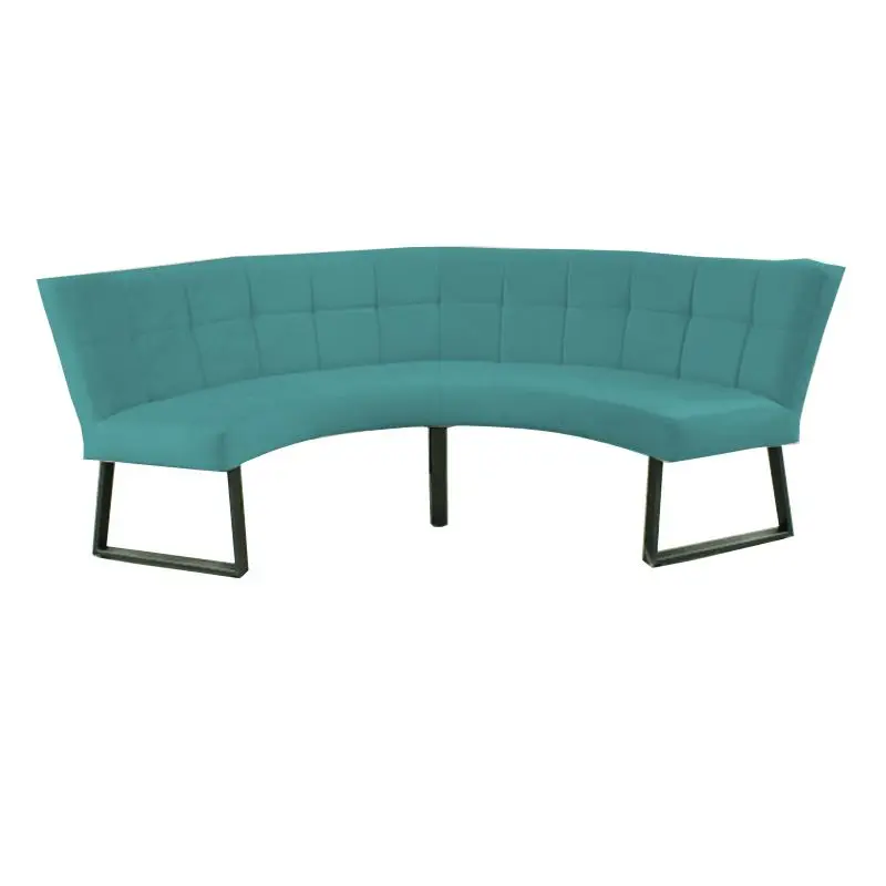 Betaalbaar Eetkamerbank - Amsterdam - stof Element turquoise 15 - geschikt voor tafel 130 cm