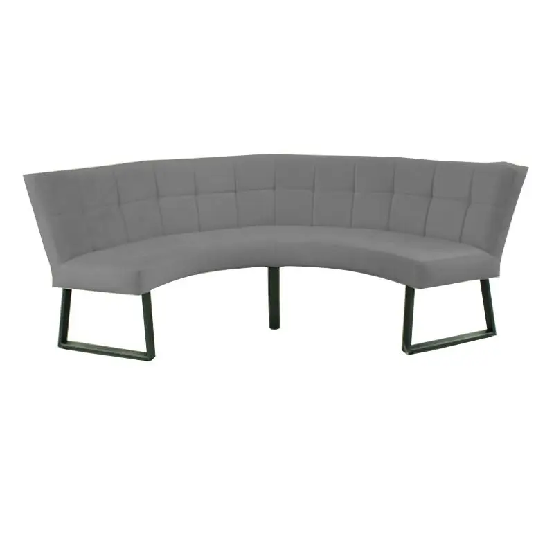 Beperkte Voorraad Eetkamerbank - Amsterdam - stof Element cementgrijs 23 - geschikt voor tafel 130 cm