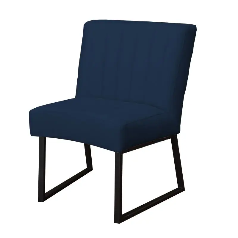 Eetkamerstoel - Hengelo - geschikt voor ronde tafel - stof Element blauw 13 Direct Verzonden