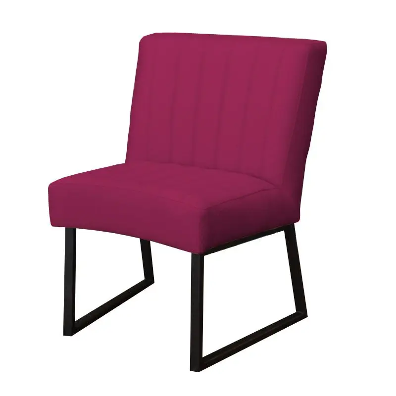Eetkamerstoel - Hengelo - geschikt voor ronde tafel - stof Element fuchsia 19 Populair