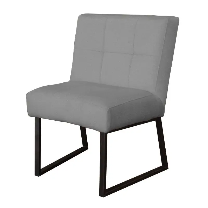 Nu Kopen Eetkamerstoel - Amsterdam - geschikt voor ronde tafel - stof Element lichtgrijs 04