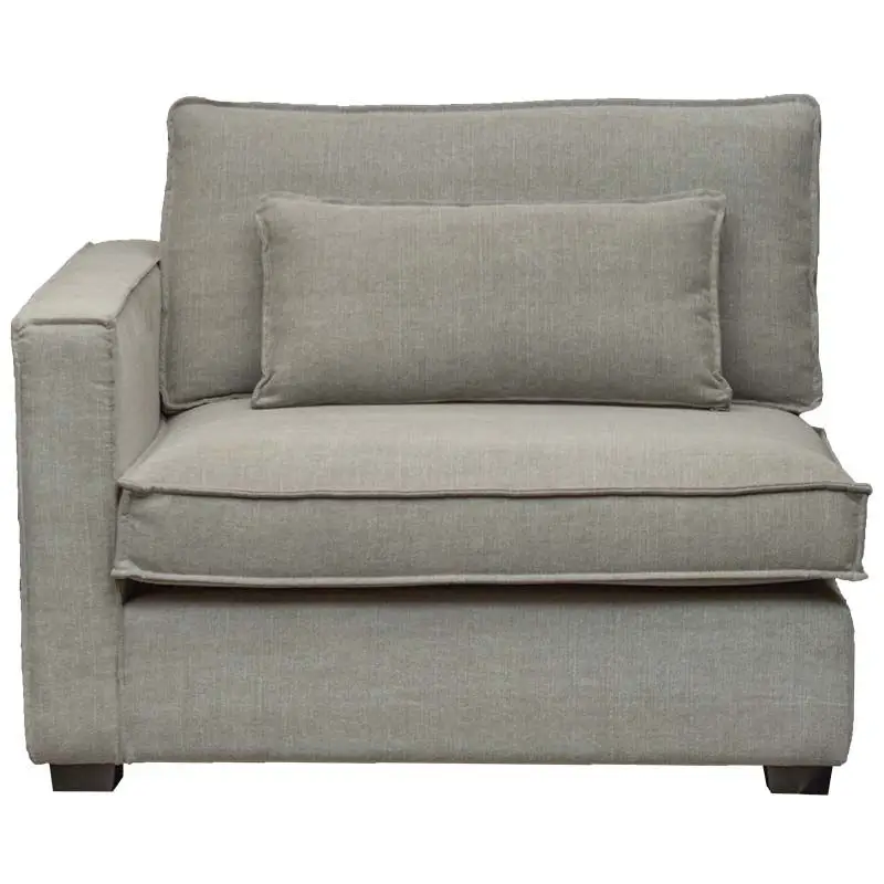 Zitmodule Mazur armleuning links - stof Kiss taupe 181 Fabrieksprijs