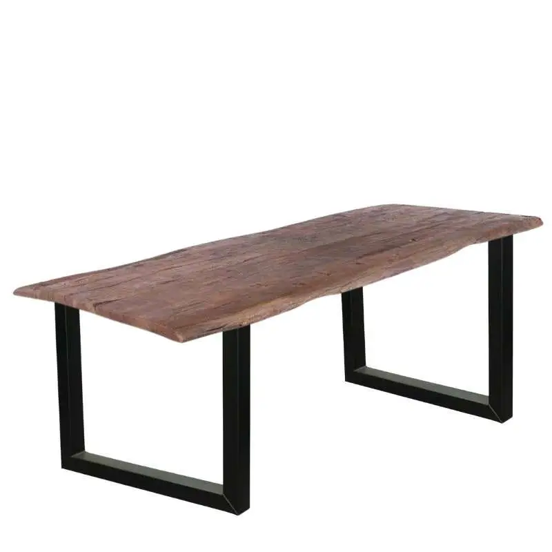 Boomstamtafel massief Acacia Oud Hout - 200 x 100 cm - Bladdikte 5 cm - Diverse poten Lage Kosten