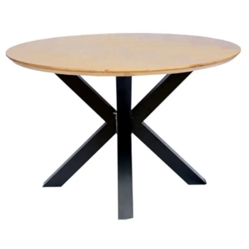 Gecertificeerd Eettafelblad rond eiken fineer - 120 x 120 x 4 cm