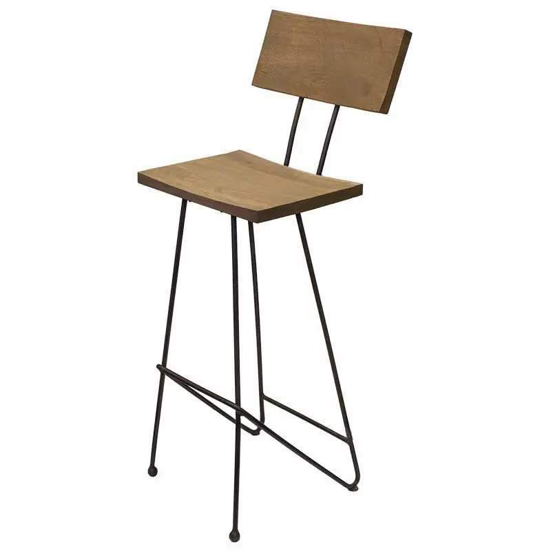 Barkruk hout&metaal - Zithoogte 75 cm Beperkte Voorraad