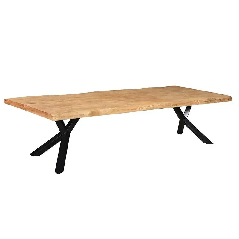 Boomstamtafel massief Mango - 200 x 100 x 78 cm - Bladdikte 4,0 cm - Y-poot Fabrieksprijs