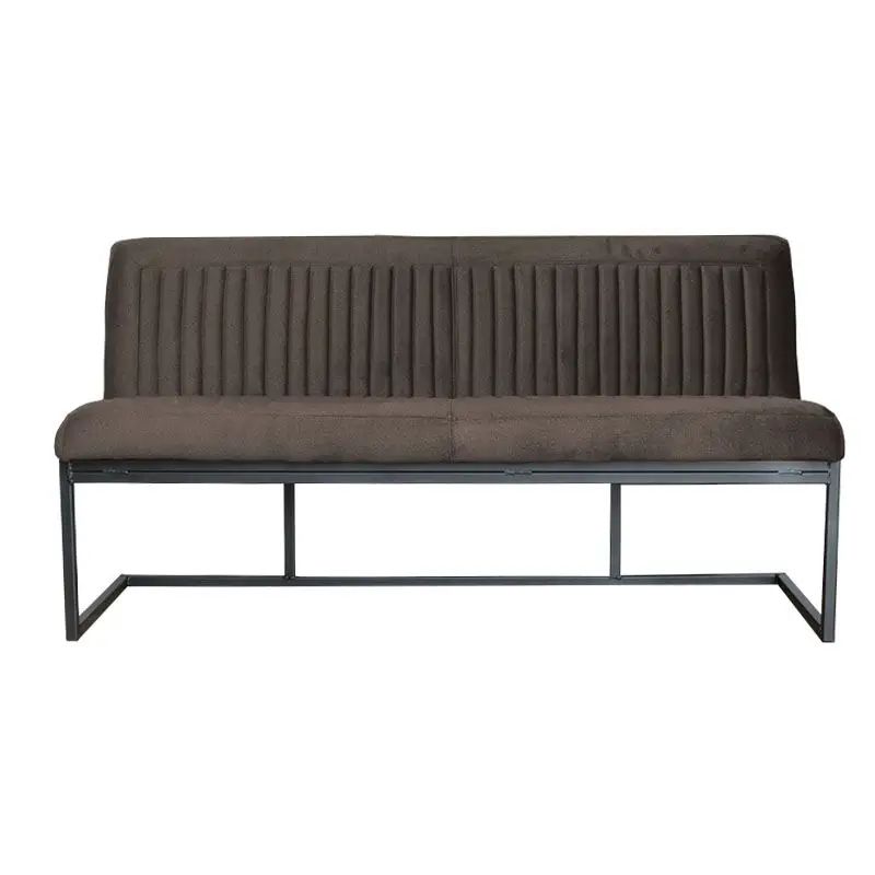 Beste Prijs Eetkamerbank - Lara - stof Element donkerbruin 25 - 140 cm