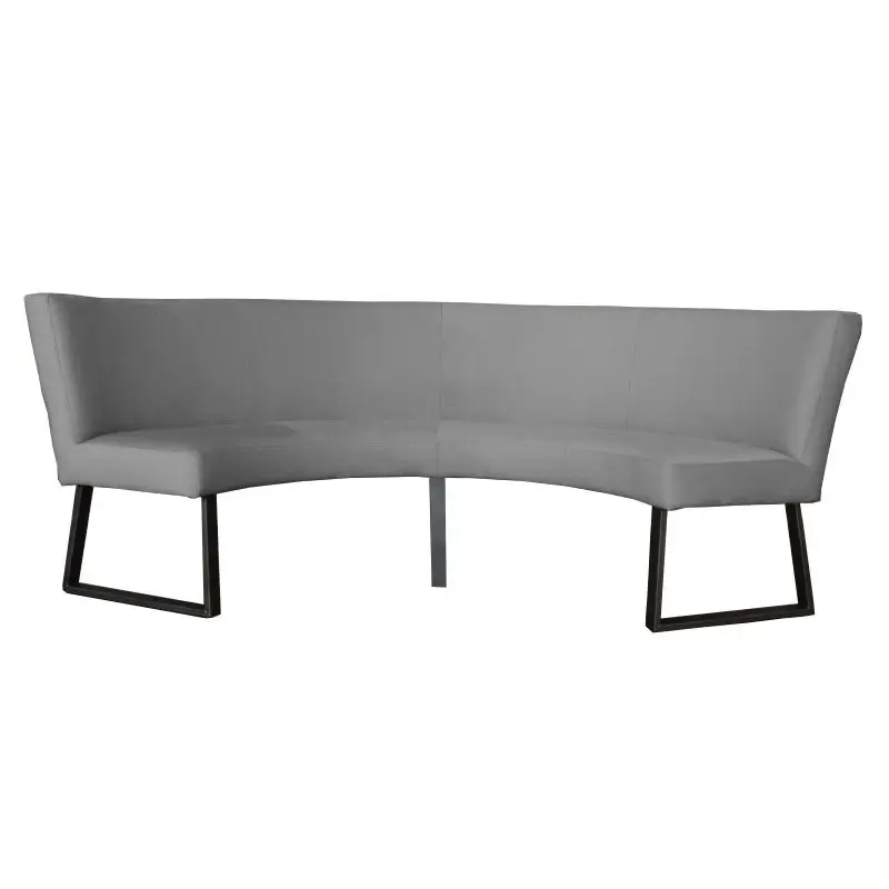 Koop Online Eetkamerbank - Rotterdam - stof Element lichtgrijs 04 - geschikt voor tafel 130 cm