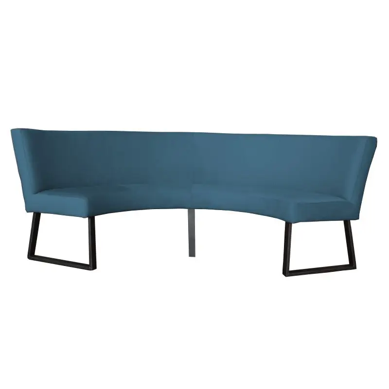 Laatste Versie Eetkamerbank - Rotterdam - stof Element petrol 14 - geschikt voor tafel 130 cm