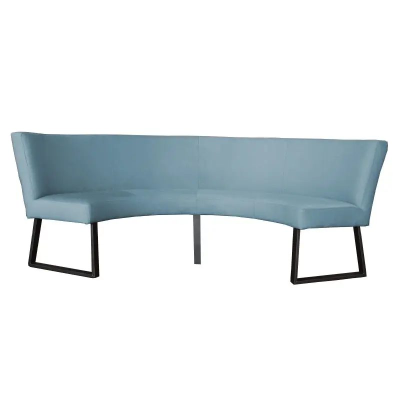 Actieprijs Eetkamerbank - Rotterdam - stof Element lichtblauw 16 - geschikt voor tafel 130 cm