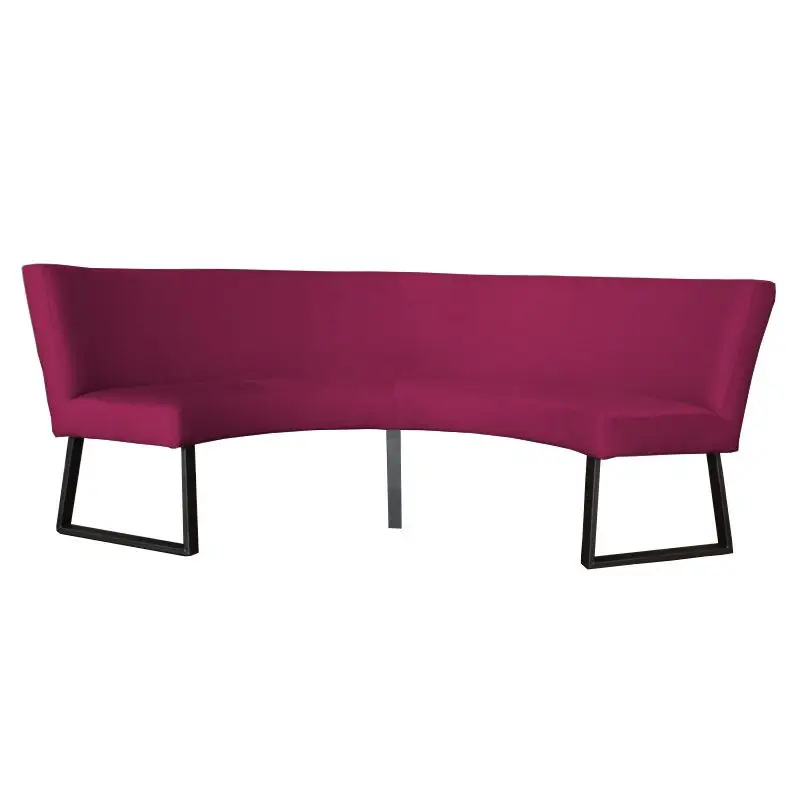 Snelle Levering Eetkamerbank - Rotterdam - stof Element fuchsia 19 - geschikt voor tafel 130 cm