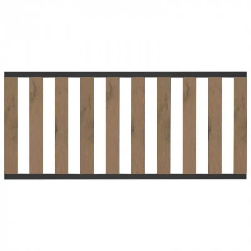 Shop Nu Tuinhek bruin gevlamd composiet Design met antraciet aluminium frame (180 x 80 cm)