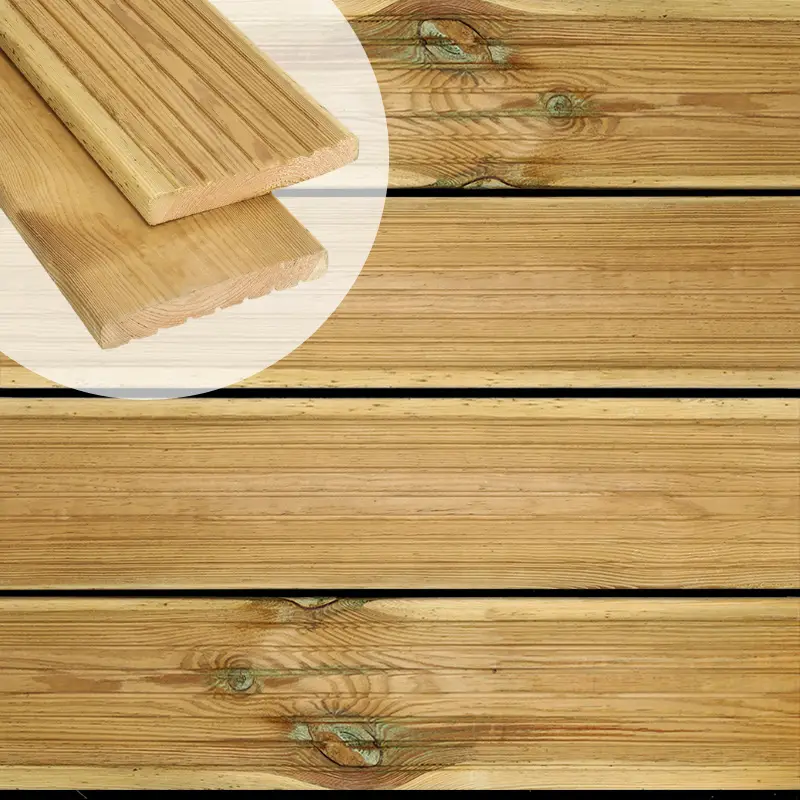Direct Beschikbaar Vlonderplank geïmpregneerd Grenen licht groen 2,1 x 14,5 cm groef/vlak