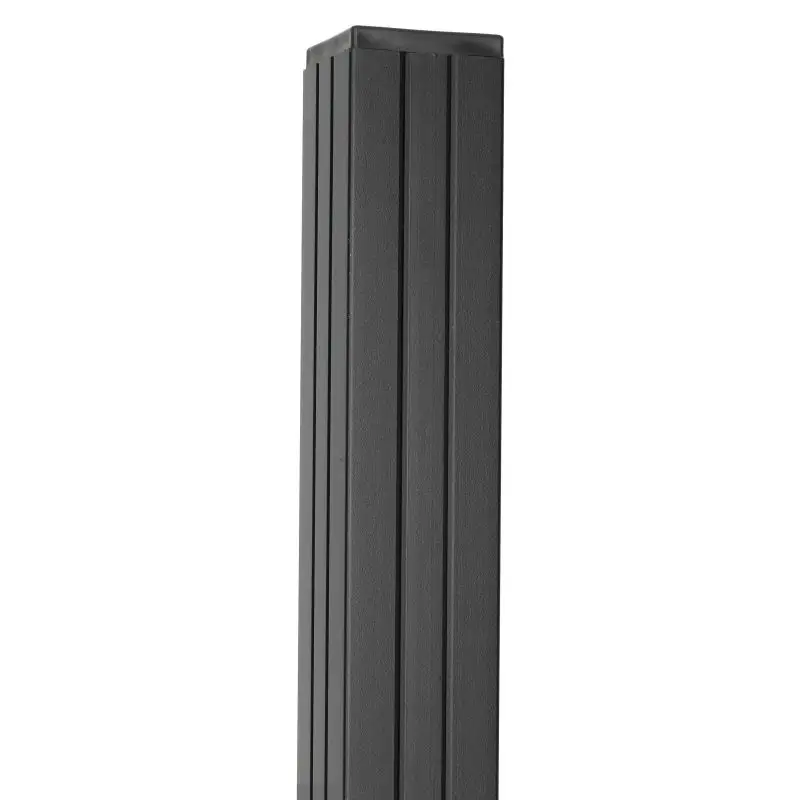 Beste Prijs Tuinpaal zelfbouw Modular/Mix & Match zwart aluminium 6,8 x 6,8 cm tbv schutting 180 cm