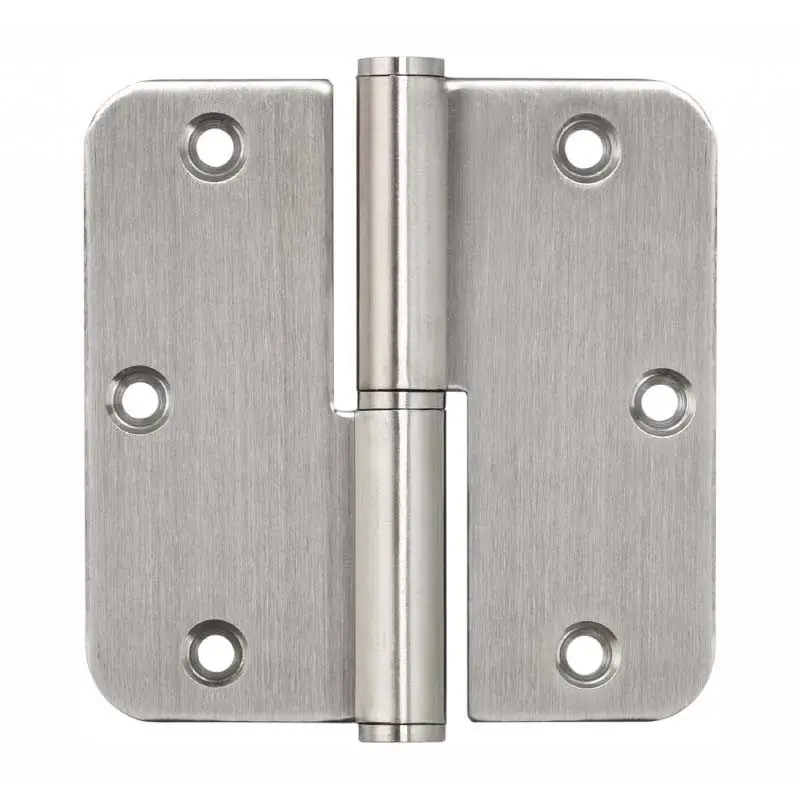Nu Kopen Bladpaumelle RVS - stompe deur linksdraaiend incl schroeven 89 x 89 mm (2 st)